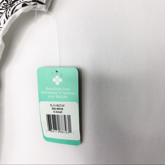 TULAH Black & White Short Sleeve Top NWT - XS - Picture 3 of 5